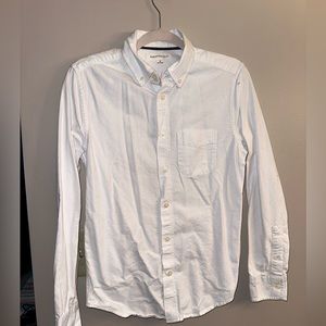 Size XS White Mens Polo Button Up